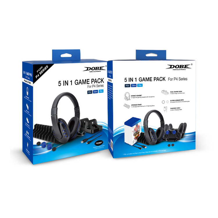 Kit Gamer Ps4 Ps4 Pro Dobe 5 En 1 TP4-18101 Negro - Imagen 6