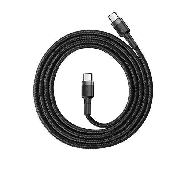 Cable Tipo C a Tipo C PD 20V 3A 60W 2 Metro Baseus Negro - Imagen 5