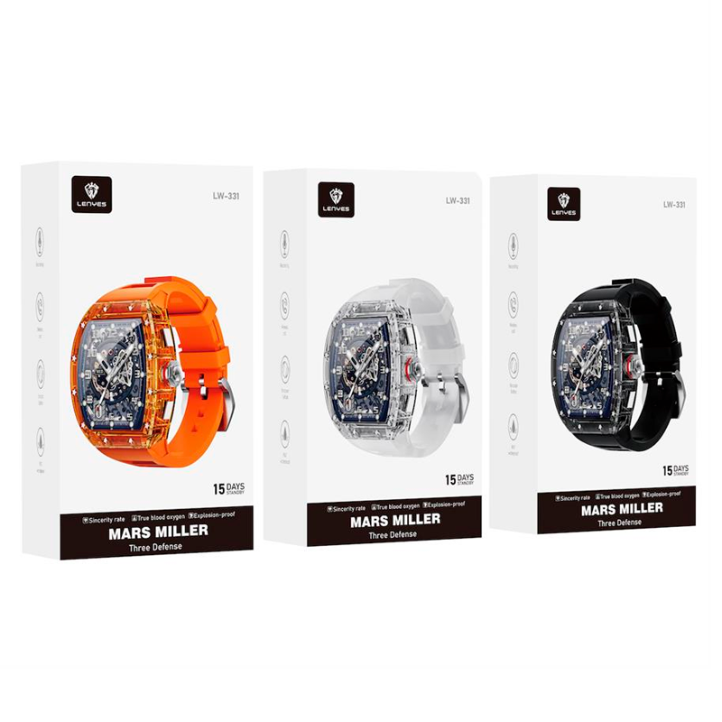 Smartwatch Reloj Inteligente Bluetooth Lenyes Lw331 Naranjo - Imagen 3