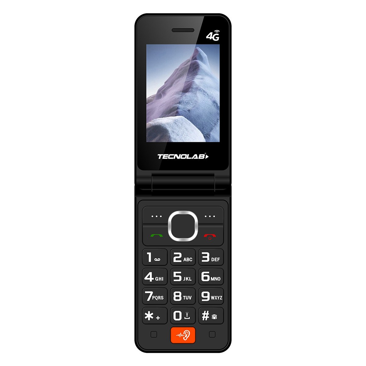 Teléfono Senior Tecnolab 4g Adulto Mayor Doble Pantalla Sos Azul - Imagen 2