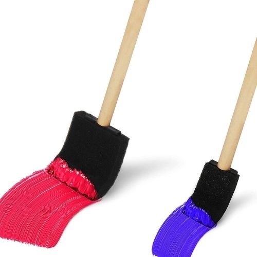 Brocha Espuma Set X 3 Madera - Imagen 4