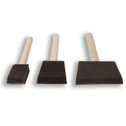 Brocha Espuma Set X 3 Madera