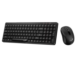 Kit Teclado + Mouse Copilot Inalambrico Genius Luxe Mate Q8100 Negro