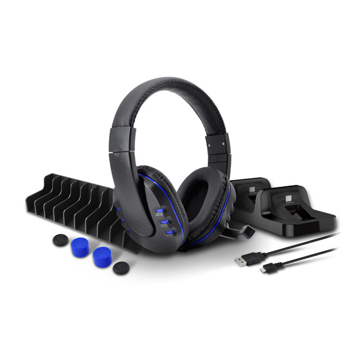Kit Gamer Ps4 Ps4 Pro Dobe 5 En 1 TP4-18101 Negro - Imagen 2