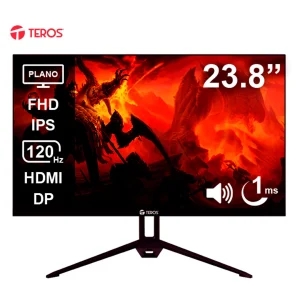 Monitor Plano TEROS TE-2415S, 23.8" FHD IPS, 120Hz, 1ms, HDMI, DP, Parlantes